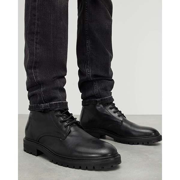 Allsaints Australia Mens Tobias Leather Boots Black AU71-390